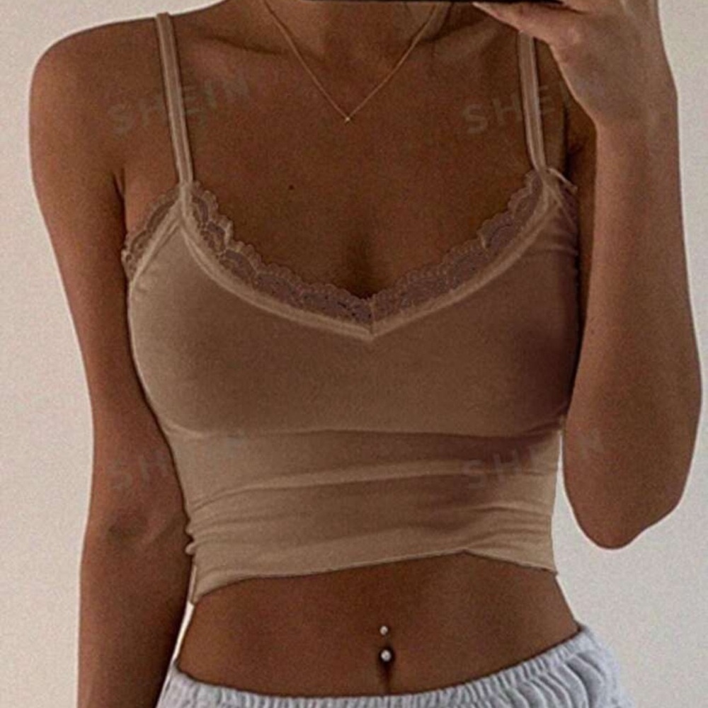 Lace  Trim Tank Top